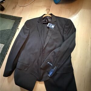 Stafford Charcoal Pinstripe Suit